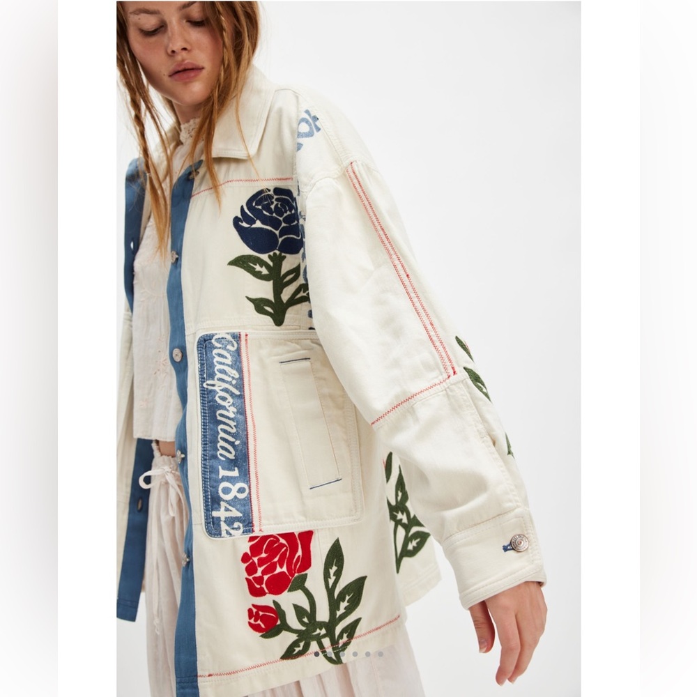 FREE PEOPLE Field Of Roses Jacket